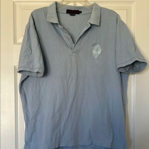 US Polo Assn Blue Polo Shirt with Classic Design and Logo XL